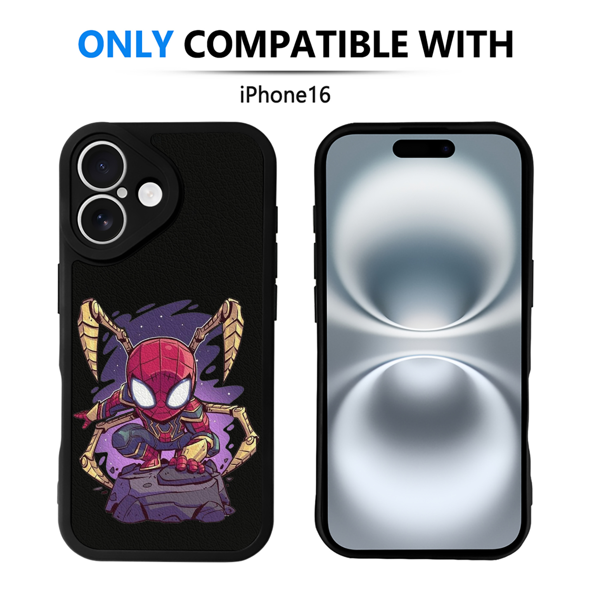 （画像用） アベンジャーズ The Avengers 【iPhone 16シリーズ対応】シリコンスマホケース（レザー調） 材質：シリコン